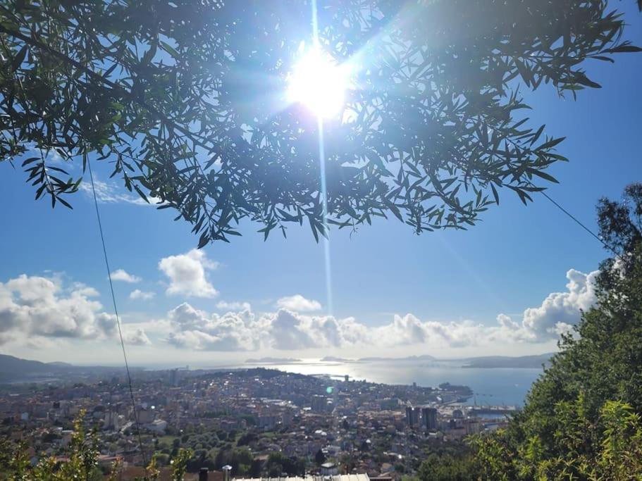 Acogedora Casa Con Vistas Panoramicas De Vigo Villa Kültér fotó