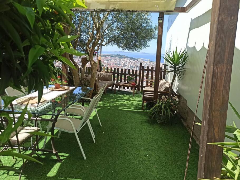 Acogedora Casa Con Vistas Panoramicas De Vigo Villa Kültér fotó